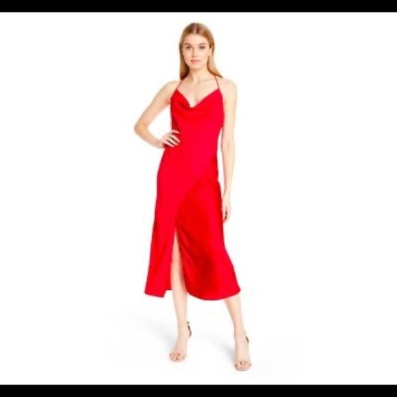 Cushnie Dresses & Skirts - Cushnie x Target Red Halter Tie Slip Dress